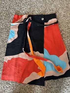 Brazilian brand Cantão Rio wrap skirt Sz M Anthropologie